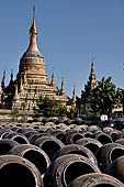 Bagan Myanmar. Temples near the Minochantha Stupa. 